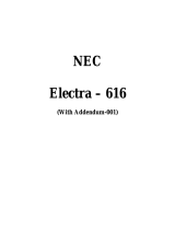 NEC Electra 616 User manual
