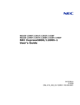 NEC Express5800/120Rh-1 User guide