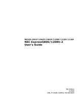 NEC Express5800/120Rh-2 N8100-1126F User manual