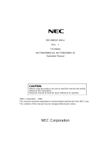 NEC NX7700i/5080H-32 User manual