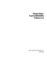 NEC Express5800/320Ma Release Notes