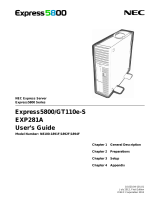 NEC Express5800/GT110e-S User guide