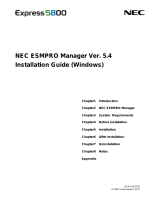 NEC Express5800/R110d-1E Installation guide