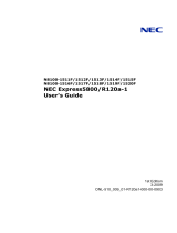 NEC Express5800/R120a-1 User guide