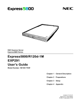 NEC Express5800/R120d-1M User guide