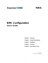 NEC Express5800/R120d-2E SR User guide