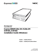 NEC Express5800/R120e-1M Installation guide