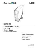 NEC Express5800/T110g-S User guide