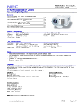 NEC HT410 User manual