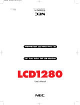 NEC LCD1280 User manual