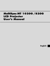 NEC MT 1020G /820G User manual