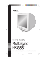 NEC MultiSync FP1355 User manual