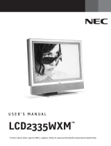 NEC LCD2335WXM User manual