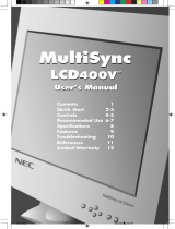 NEC MultiSync LA-1422JMW User manual