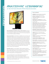 NEC MultiSync LCD1980FXI User manual