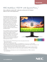 NEC MultiSync P221W-BK-SV User manual