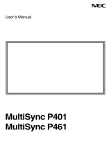 NEC P461 User manual