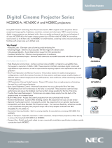 NEC DLP CINEMA NC1600C User manual