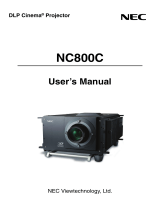NEC NC800C User manual