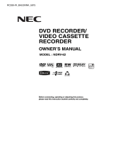 NEC NDRV-62 User manual