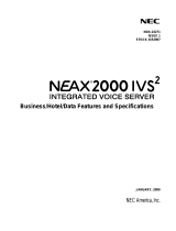NEC NEAX 2000 User manual