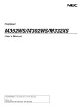 NEC M302WS User manual