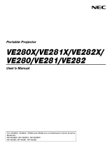 NEC NEC NP-VE281 User manual
