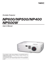 NEC NP510W EDU User manual