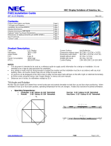 NEC P403-AVT Installation and Setup Guide