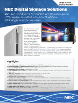NEC P403-PC Quick start guide