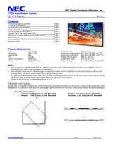 NEC P553-AVT Installation and Setup Guide