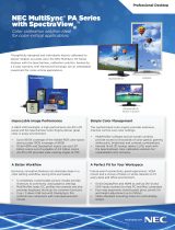 NEC PA242W-BK-SV User manual