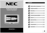 NEC PF28WT100 User manual