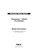 NEC PlasmaSync 50XM4 User manual