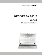 NEC P8510 User manual