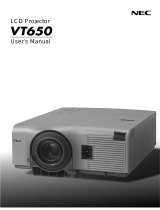 NEC VT650 User manual