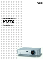 NEC vt 770 Owner's manual