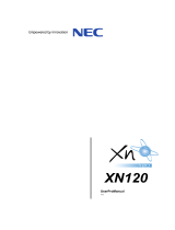 NEC XN120 User manual