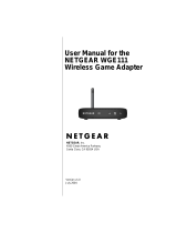 Netgear WGE111 - 54 Mbps Wireless Gaming Adapter User manual