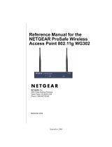 Netgear WG302 - 802.11g ProSafe Wireless Access Point User manual