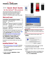 Sierra Wireless AIRCARD 595U Quick start guide