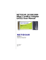Netgear GA511 - Gigabit Ethernet PC Card User manual