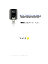 Netgear Modem 341U User manual