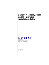 Netgear GS700TP, 724TP User manual