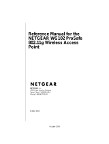 Netgear WG102 - ProSafe Wireless Access Point User manual