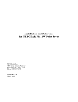 Netgear PS111W - Print Server - Parallel User manual