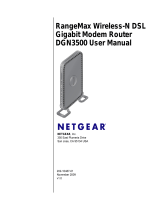 Netgear DGN3500-100NAS User manual