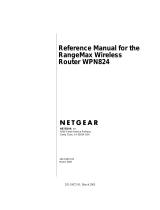 Netgear WPN824v1 - RangeMax Wireless Router User manual