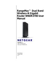 Netgear WNDR3700 - RangeMax Dual Band Wireless-N Gigabit Router Wireless User manual