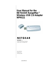 Netgear RangeMax Wireless USB 2.0 Adapter WPN111  WPN111NA WPN111NA User manual